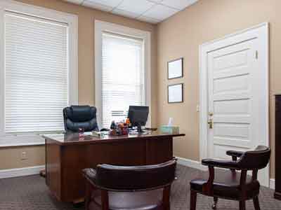 Desk in office