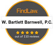 FindLaw | W. Bartlett Barnwell, P.C. | 5 Stars out of 110 Reviews
